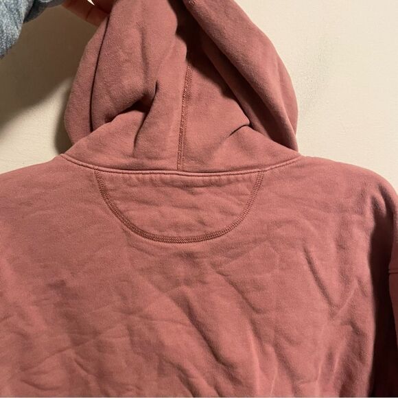Girlfriend Collective Dusty Rose 50/50 Classic Hoodie Mauve- Size Medium - Picture 4 of 6